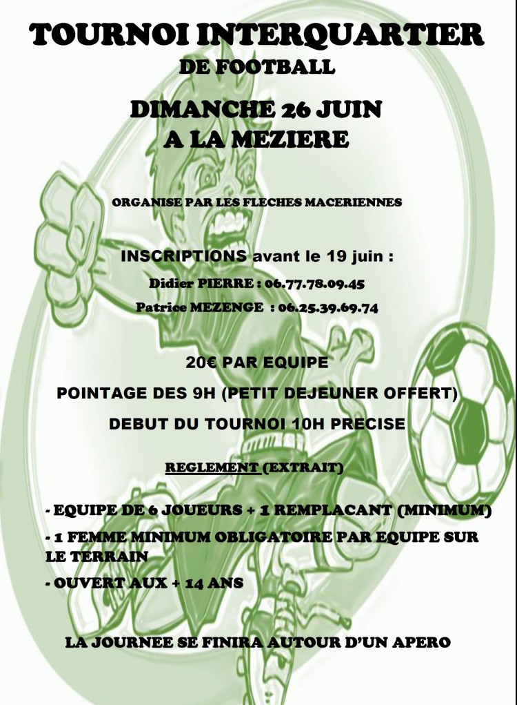 Tournoi de football interquartier