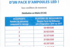 Ampoules LED* pour les habitants de La Mézière