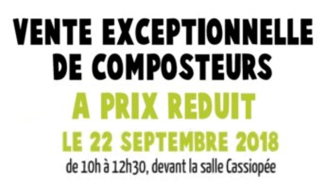 Vente de composteurs à prix réduits