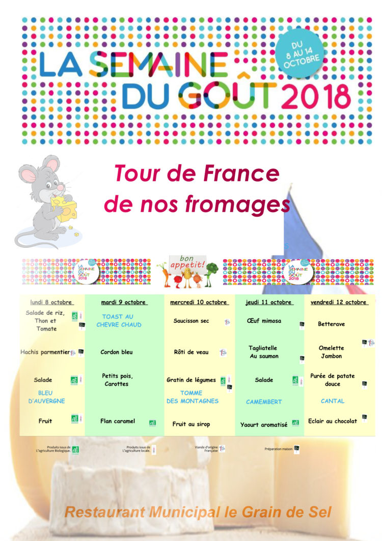 Semaine du goût « Tour de France des fromages »