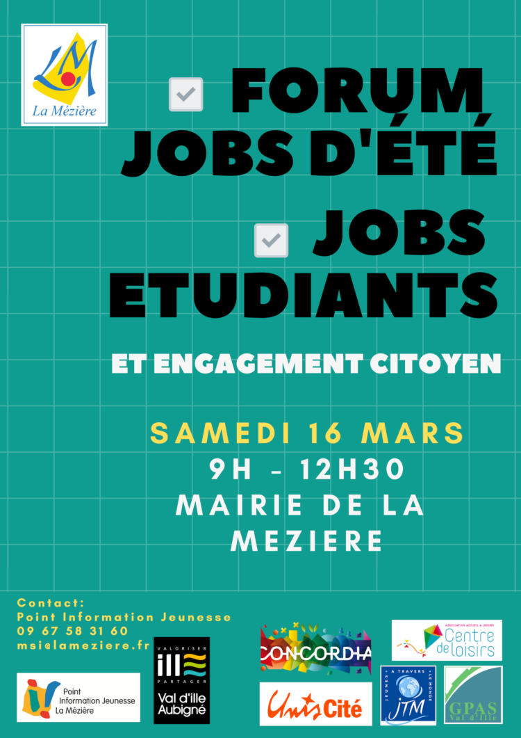 Forum jobs d’été, jobs étudiants et engagement citoyen