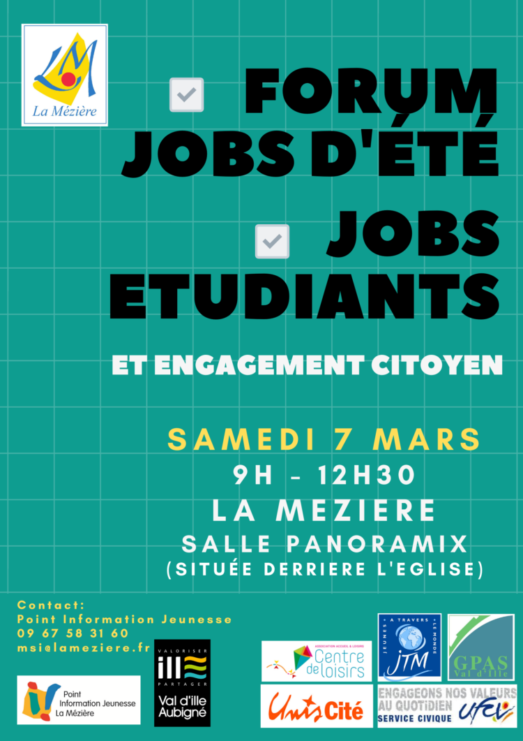 Forum jobs d’été, étudiants et engagement citoyen 2020