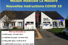 Communiqué de la maison médicale – COVID 19