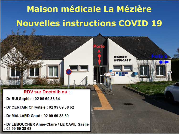 Communiqué de la maison médicale – COVID 19