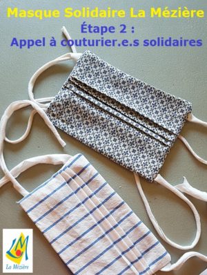 Masque solidaire La Mézière – Appel à couturier.e.s solidaires