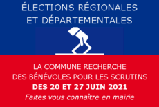 Bénévoles pour les élections départementales et régionales