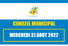 Conseil municipal du 31 août 2022