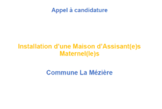 Appel à candidature – Local MAM dans le lotissement Courtil de la Salle