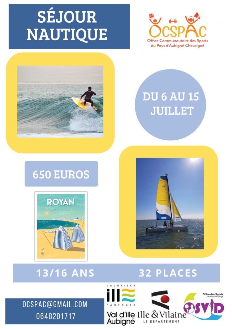Séjour Nautique 13/16 ans  – OCSPAC