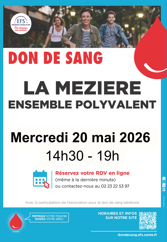 Don du sang – 20 mai 2026