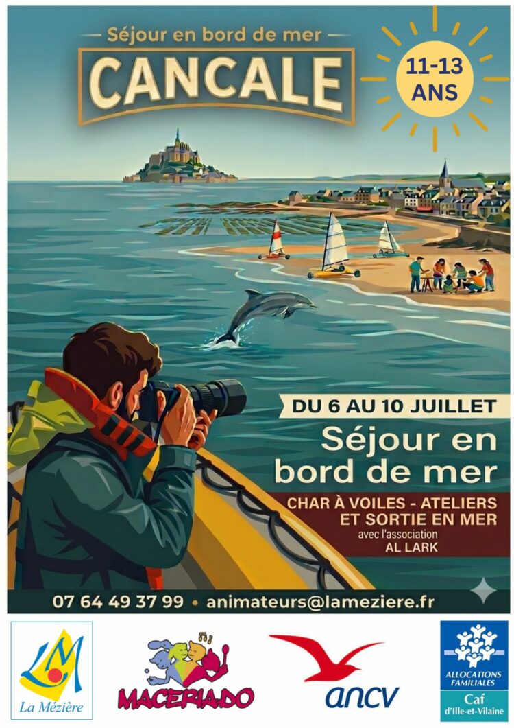 séjour estival des 11-13 ans à Cancale