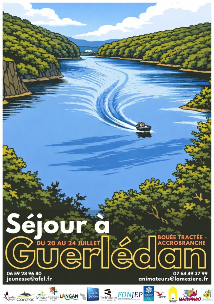 séjour estival des 14-17 ans à Guerlédan