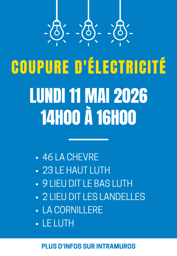 coupure électricité – lundi 11 mai 2026