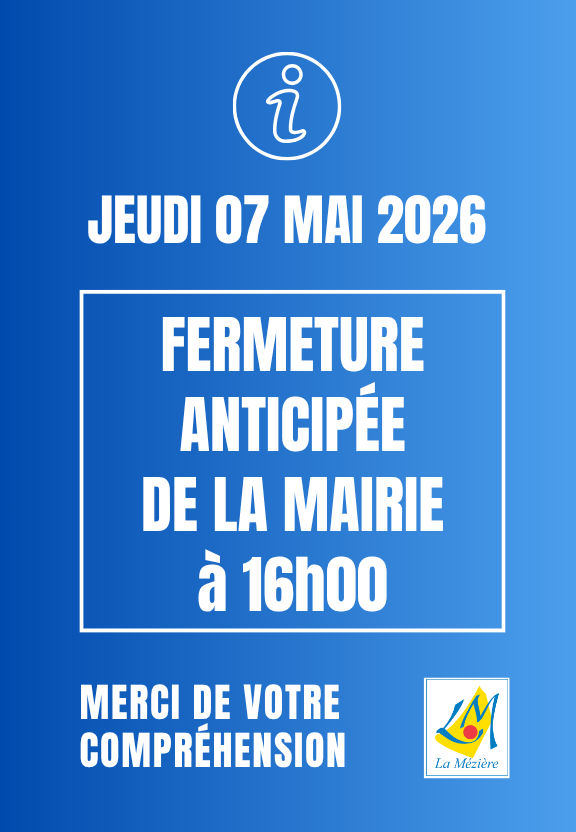 Fermeture anticipée de la mairie