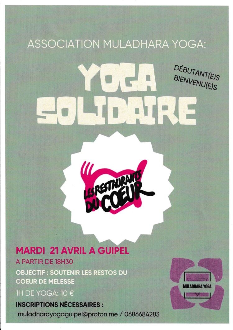 Yoga Solidaire, au profit des resto du coeur