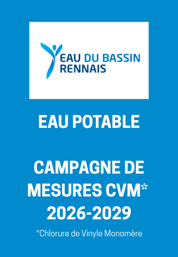 Eau potable : Campagne de mesures CVM 2026-2029