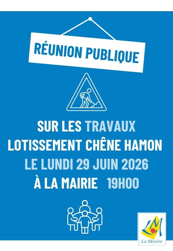 Réunion publique – travaux du lotissement Chêne Hamon