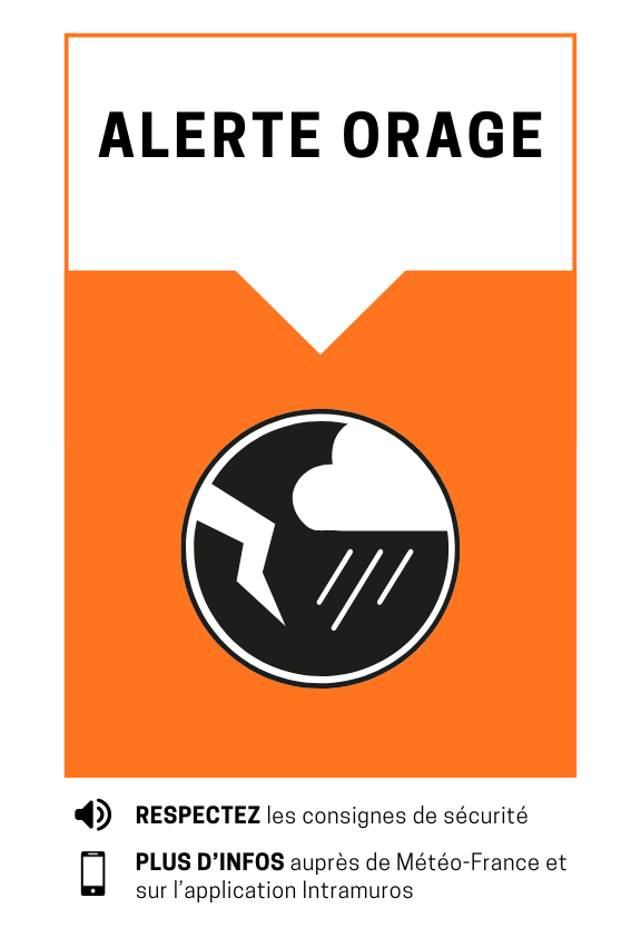Alerte orange à l&rsquo;orage