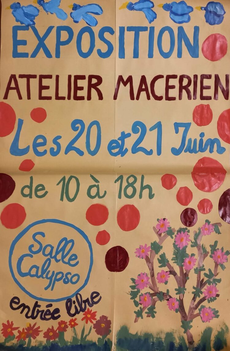 Exposition photos, dessins, peintures, poteries, sculptures de l&rsquo;atelier macérien