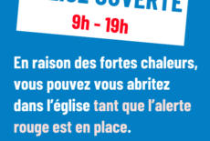 Ouverture de l&rsquo;église