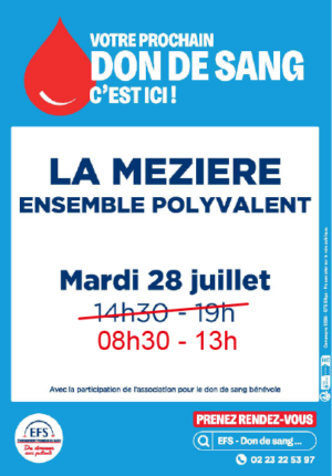 Don du sang à La Mézière