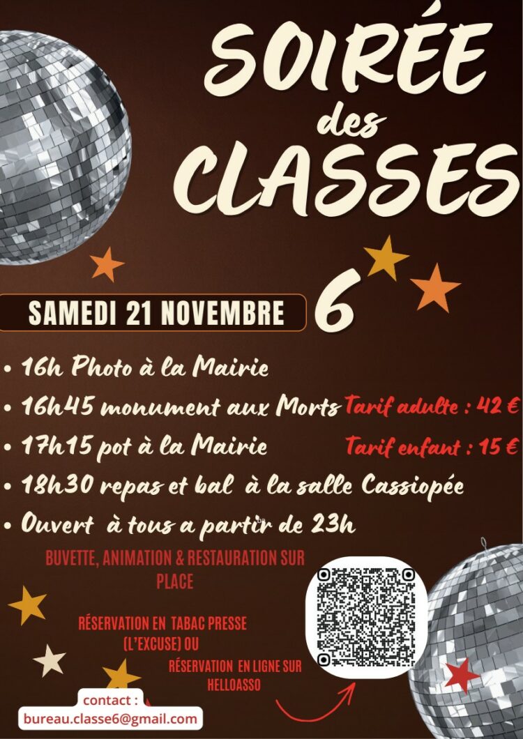 Soirée des classes 6