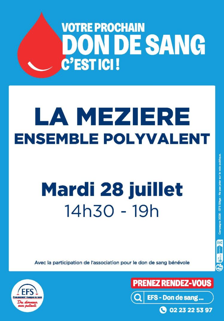 Don du sang à La Mézière