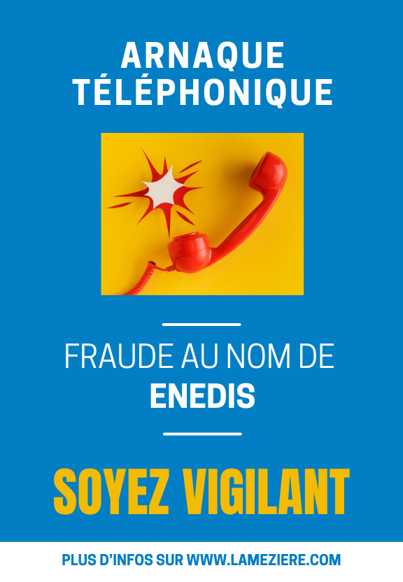 Attention, fraude téléphonique au nom de ENEDIS