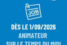 Recrutement actif d&rsquo;animateur pour le temps du midi, sur La Mézière