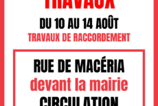 TRAVAUX – Rue de Macéria / Allée François Gigon