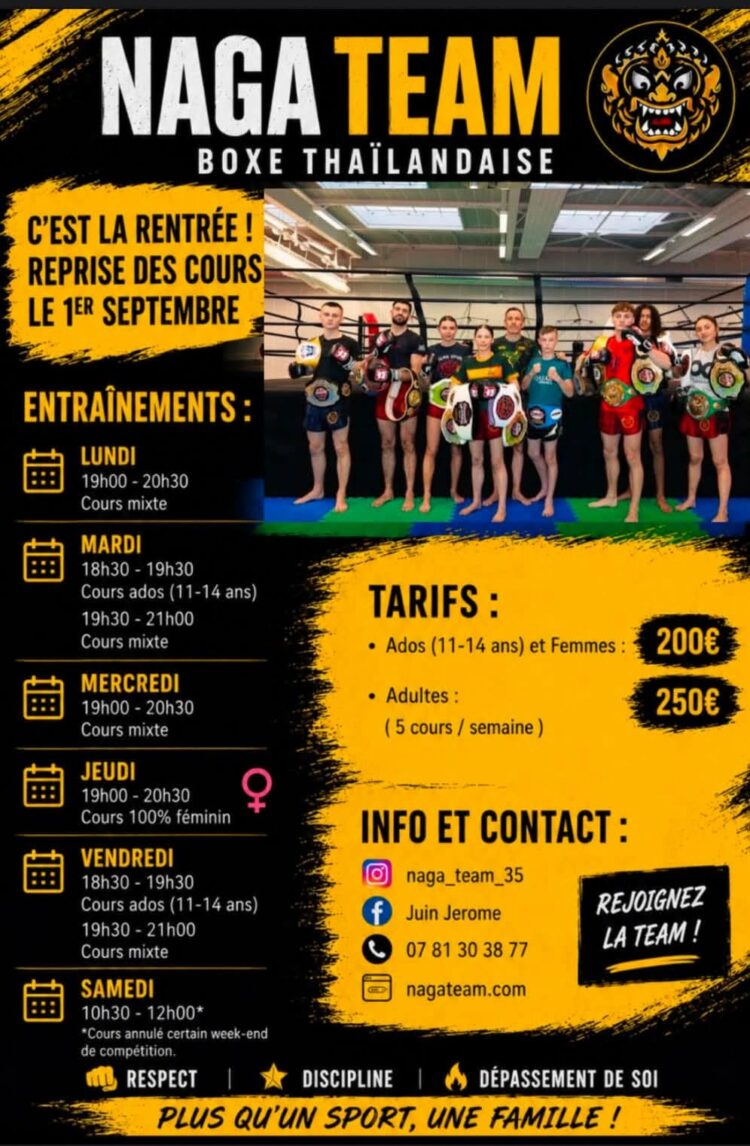 Inscriptions Boxe Thaïlandaise
